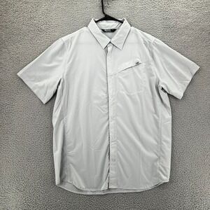 Outdoor Research Shirt Mens Large Gray Astroman Sun Outdoor Hiking Travel V080